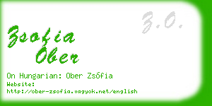 zsofia ober business card